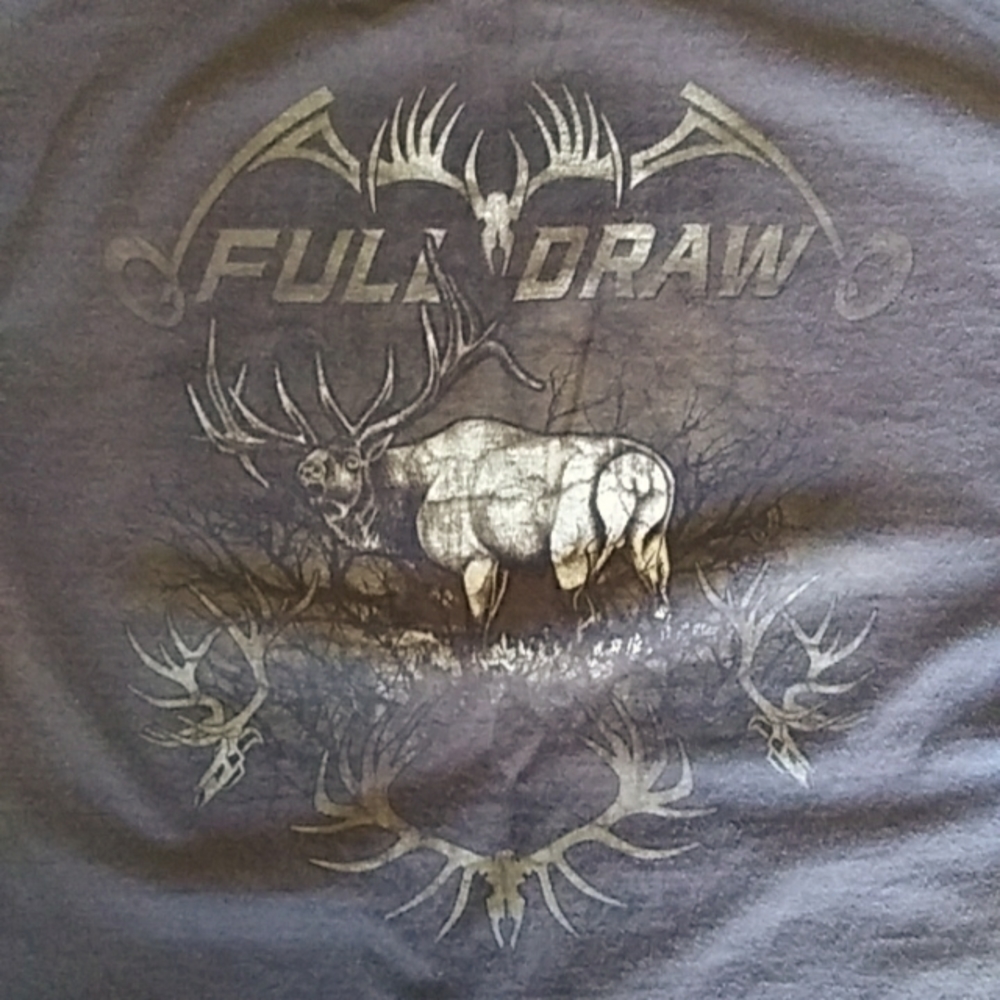 Full Draw Brand Elk Bowhunting Long Sleeve T-Shirt in Men's Medium